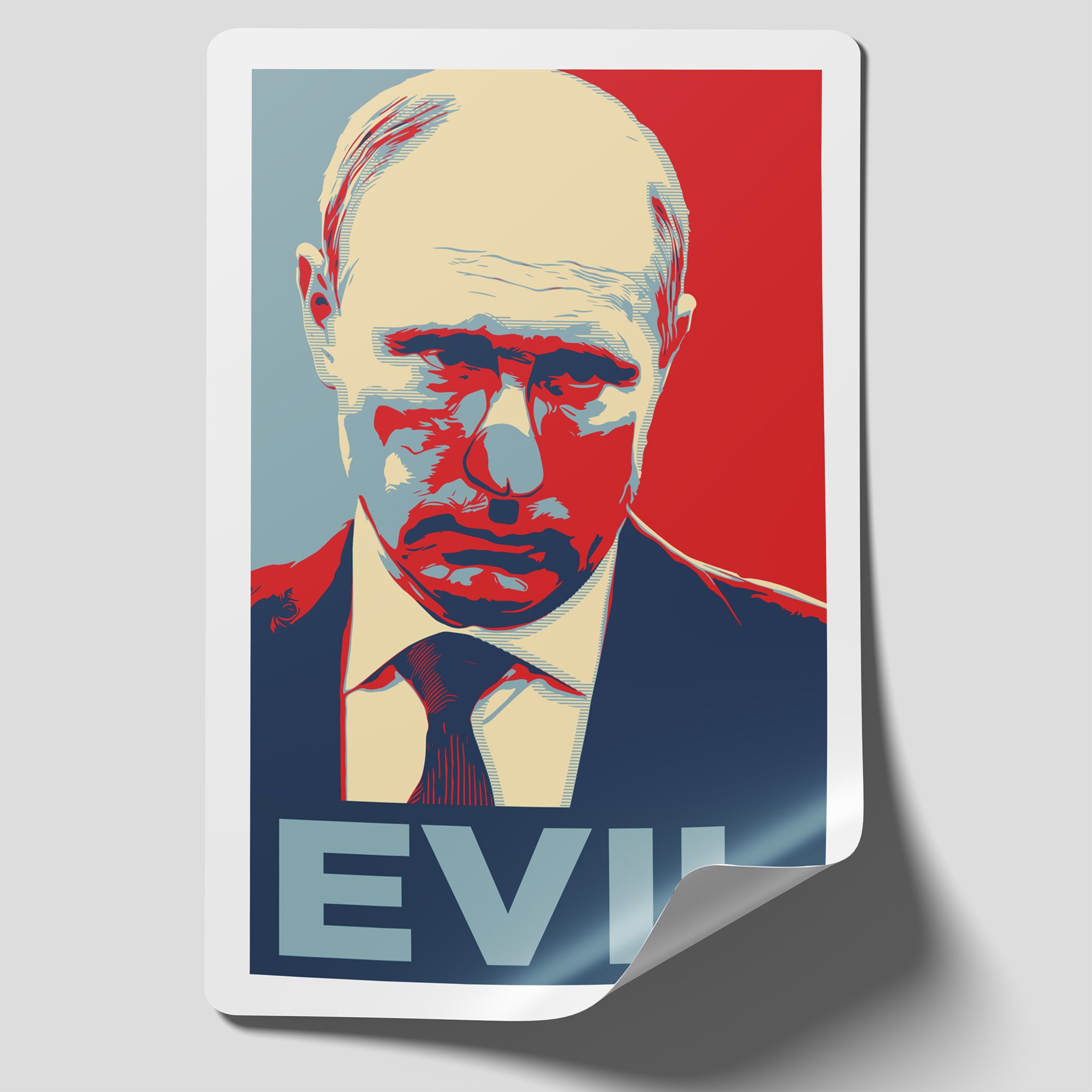 Nálepka - Putin, Evil Dickhead